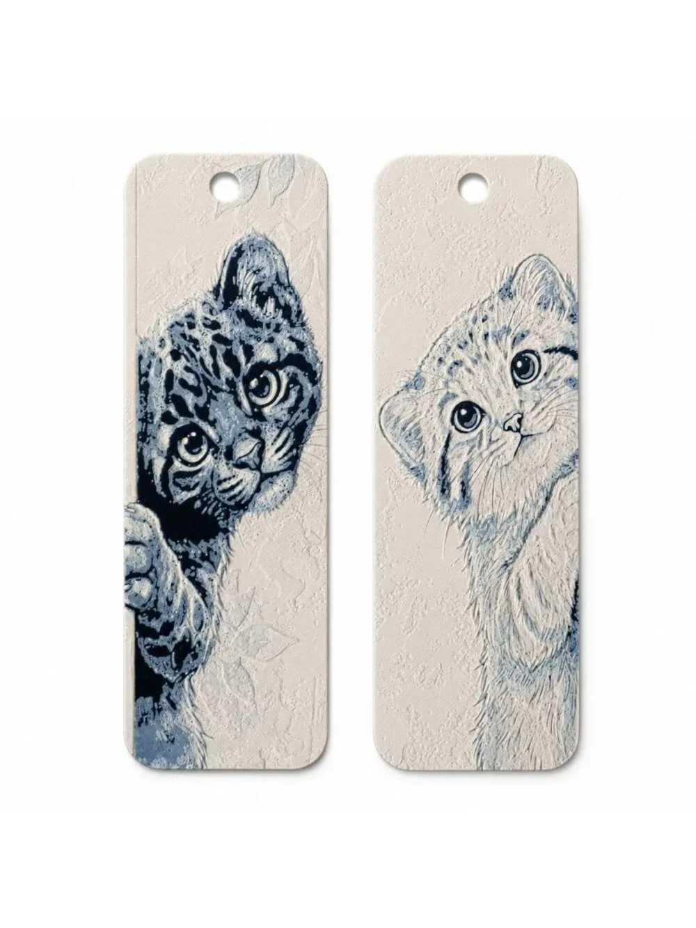 3D Printed Cat Bookmark Set, Kitten Bookmarks for Book Lovers, Animal Bookmarks